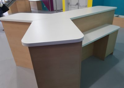 specialist office counter custom built for office reception