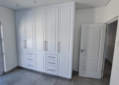 white built in cupboards with draws in Cape Town 3
