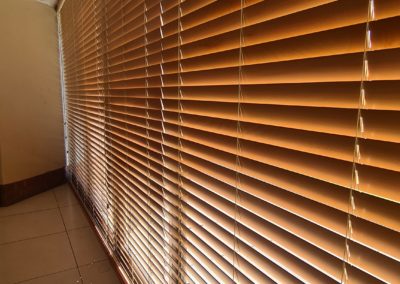 Wood venetian blinds installed in Cape Town 3