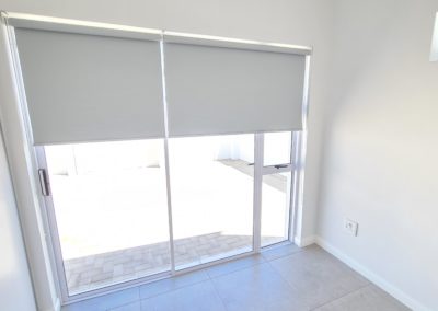 fabric roller blinds installed cape town half open